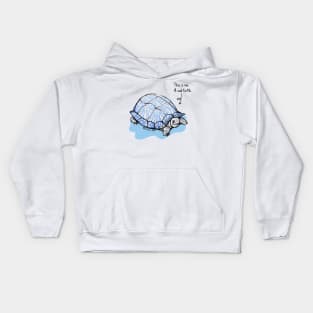 sad turtle Kids Hoodie